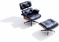 HERMAN MILLER Eames Lounge Chair and Ottoman. Designed by Charles and Ray Eames.Designed by Charles and Ray Eames. Celebrating its 50th anniversary in 2006, the Eames lounge chair and ottoman are considered among the most significant and collectible furniture designs of the 20th century